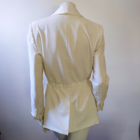 Rare! J Crew Collection Shawl Collar Off White Tuxedo Blazer 8 - Picture 8 of 10